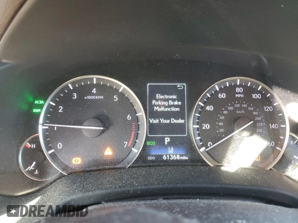 2019 Lexus RX with VIN JTJDZKCA4K2019825, listed as a Copart auction lot 41425285 with 61,368 mi miles and Salvage Title. Bid and sale history available at carsss.com. Image 9.