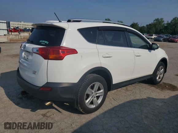 2013 Toyota RAV4 XLE with VIN JTMRFREV6DD002154, listed as a Copart auction lot 58860145 with 172,613 mi miles and Salvage title. Bid and sale history available at DreamBid. Image 3.