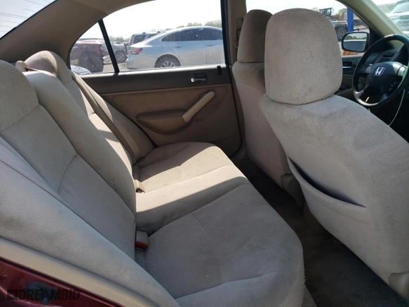 2002 Honda Civic LX with VIN 2HGES16522H536487, listed as a Copart auction lot 52560635 with 121,970 mi miles and Salvage Title. Bid and sale history available at carsss.com. Image 10.