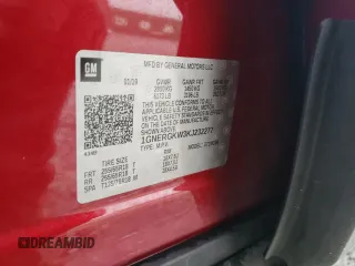 2019 Chevrolet Traverse LT Cloth with VIN 1GNERGKW3KJ232277, listed as a Copart auction lot 64707504 with 110,063 mi miles and Salvage Title. Bid and sale history available at carsss.com. Image 15.