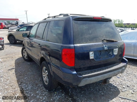 2004 Honda Pilot EX with VIN 2HKYF18554H562167, listed as a IAAI auction lot 42045178 with 146,828 mi miles. Bid and sale history available at carsss.com. Image 3.