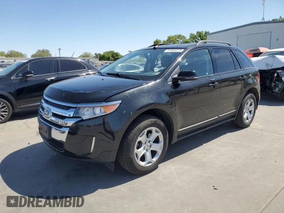 2013 Ford Edge SEL with VIN 2FMDK3J95DBC76913, listed as a Copart auction lot 51954075 with 124,512 mi miles and Salvage Title. Bid and sale history available at carsss.com. Image 1.