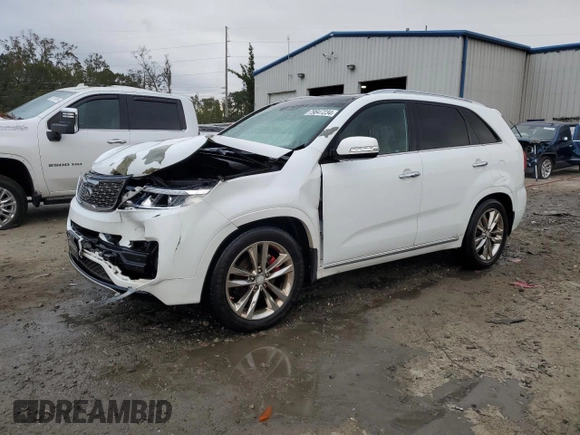 2015 Kia Sorento SX Limited with VIN 5XYKW4A76FG554866, listed as a Copart auction lot 79847234 with 114,582 mi miles and Salvage Title. Bid and sale history available at carsss.com. Image 1.