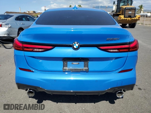 2021 BMW 2 Series 228i with VIN WBA53AK06M7J20167, listed as a Copart auction lot 44247265 with 25,470 mi miles and Salvage Title. Bid and sale history available at carsss.com. Image 6.