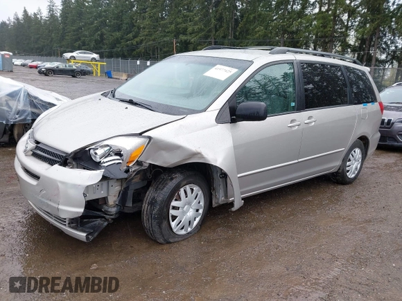 2005 Toyota Sienna CE with VIN 5TDZA23CX5S283078, listed as a IAAI auction lot 41977425 with 253,076 mi miles. Bid and sale history available at carsss.com. Image 2.