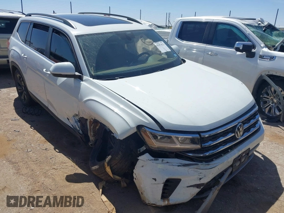 2022 Volkswagen Atlas SE with VIN 1V2JR2CA9NC542633, listed as a IAAI auction lot 41853622 with 78,261 mi miles and . Bid and sale history available at DreamBid. Image 1.