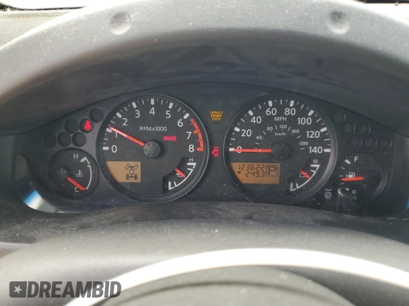 2005 Nissan Frontier LE with VIN 1N6AD07W55C464939, listed as a Copart auction lot 56985635 with 123,622 mi miles and Clean title. Bid and sale history available at DreamBid. Image 9.