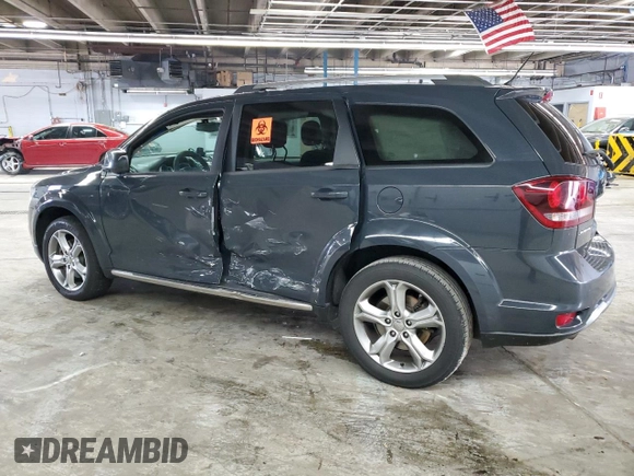 2017 Dodge Journey Crossroad Plus with VIN 3C4PDCGG6HT613665, listed as a Copart auction lot 59414575 with 153,223 mi miles and Salvage title. Bid and sale history available at DreamBid. Image 2.