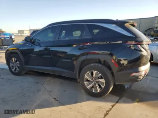 2022 Hyundai Tucson Hybrid Blue with VIN KM8JBCA13NU025820, listed as a Copart auction lot 48681075 with 0 mi miles and Salvage Title. Bid and sale history available at carsss.com. Image 2.