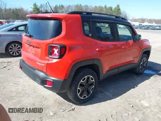 2016 Jeep Renegade Trailhawk with VIN ZACCJBCT1GPE28594, listed as a IAAI auction lot 42099461 with 120,117 mi miles and . Bid and sale history available at carsss.com. Image 4.