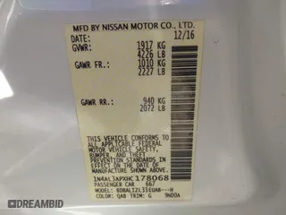 2017 Nissan Altima 2.5 SR with VIN 1N4AL3APXHC178068, listed as a IAAI auction lot 41480530 with 35,780 mi miles. Bid and sale history available at carsss.com. Image 9.