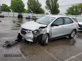 2020 Chevrolet Equinox LS z VIN 2GNAXHEV1L6119133, wystawiony jako Copart lot #55466985 z przebiegiem 162 038 mil mil oraz Szkoda całkowita • Salvage title. Historia ofert i sprzedaży dostępna na DreamBid. Obrazek 1.