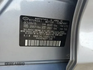 2016 Hyundai Sonata Hybrid Limited with VIN KMHE34L15GA027672, listed as a Copart auction lot 47058605 with 92,455 mi miles and Salvage Title. Bid and sale history available at carsss.com. Image 12.