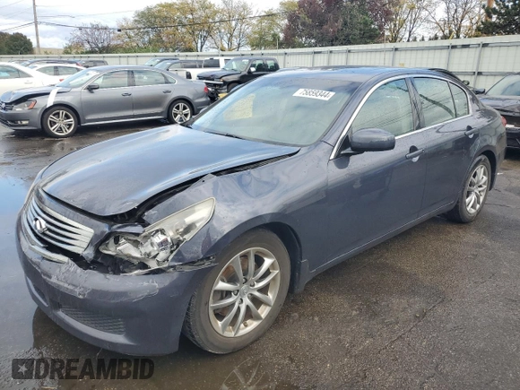 2007 Infiniti G35 Journey with VIN JNKBV61E37M724595, listed as a Copart auction lot 75859344 with 69,052 mi miles and Salvage Title. Bid and sale history available at DreamBid. Image 1.