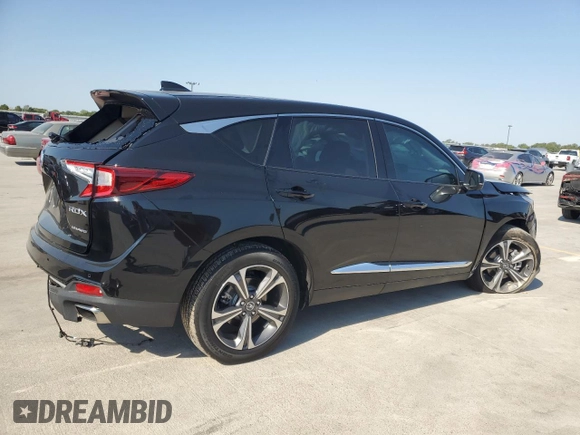 2023 Acura RDX w/Advance Package with VIN 5J8TC2H75PL015072, listed as a Copart auction lot 75234804 with 6,977 mi miles and Salvage Title. Bid and sale history available at carsss.com. Image 3.