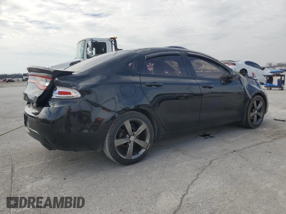2014 Dodge Dart GT with VIN 1C3CDFEB2ED791019, listed as a Copart auction lot 50613175 with 0 mi miles and Salvage Title. Bid and sale history available at carsss.com. Image 3.