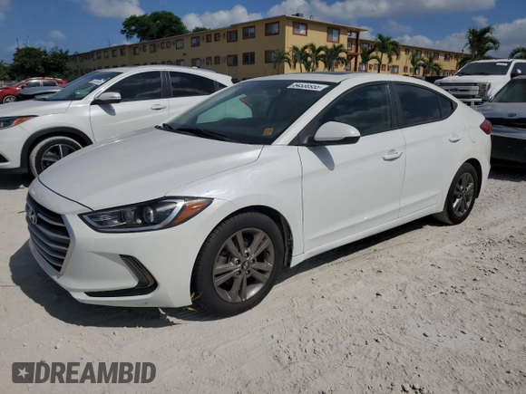 2018 Hyundai Elantra SEL with VIN 5NPD84LF7JH290792, listed as a Copart auction lot 54538955 with 83,089 mi miles and Salvage Title. Bid and sale history available at DreamBid. Image 1.