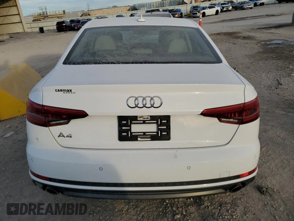 2017 Audi A4 Premium Plus with VIN WAULNAF49HN044735, listed as a Copart auction lot 78221004 with 82,535 mi miles and Salvage Title. Bid and sale history available at carsss.com. Image 6.
