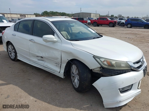 2013 Honda Accord Sdn EX-L with VIN 1HGCR2F89DA003637, listed as a IAAI auction lot 41690409 with 191,853 mi miles. Bid and sale history available at carsss.com. Image 1.