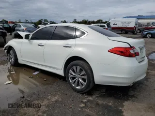 2013 Infiniti M37 with VIN JN1BY1AR0DM601088, listed as a Copart auction lot 73543164 with 215,014 mi miles and Salvage Title. Bid and sale history available at carsss.com. Image 2.