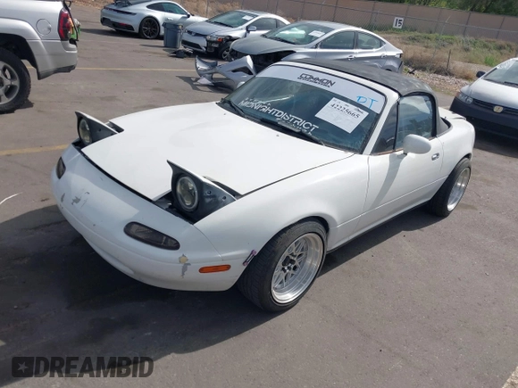 1992 Mazda MX-5 Miata with VIN JM1NA3513N0308521, listed as a IAAI auction lot 42225665 with 235,947 mi miles and . Bid and sale history available at DreamBid. Image 17.