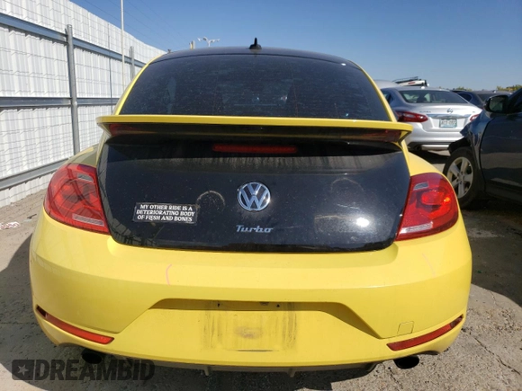 2014 Volkswagen Beetle Turbo R-Line with VIN 3VWVT7AT8EM618182, listed as a Copart auction lot 73380874 with 51,373 mi miles and Salvage Title. Bid and sale history available at DreamBid. Image 6.