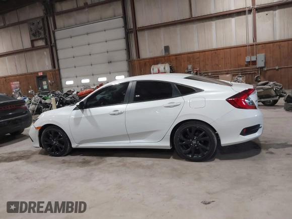 2020 Honda Civic Sedan Sport with VIN 2HGFC2F85LH600878, listed as a IAAI auction lot 41674600 with 30,143 mi miles. Bid and sale history available at carsss.com. Image 14.