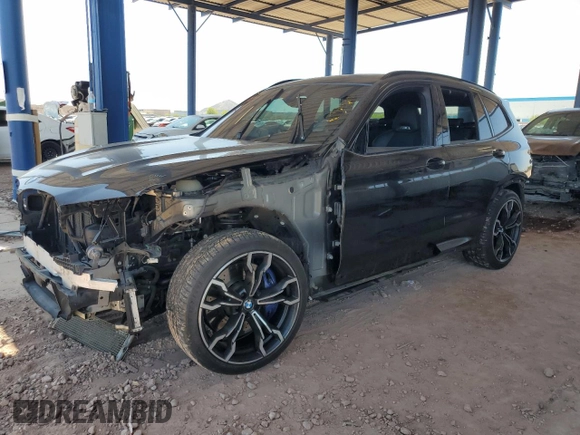 2020 BMW X3 M Competition with VIN 5YMTS0C0XL9B25357, listed as a Copart auction lot 62600425 with 48,810 mi miles and Salvage title. Bid and sale history available at DreamBid. Image 1.