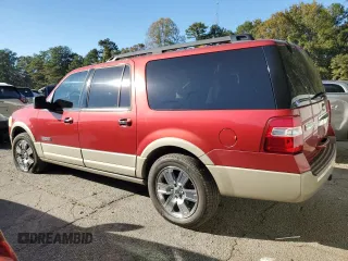 2008 Ford Expedition EL Eddie Bauer with VIN 1FMFK17578LA47897, listed as a Copart auction lot 77125074 with 219,425 mi miles and Salvage Title. Bid and sale history available at carsss.com. Image 2.