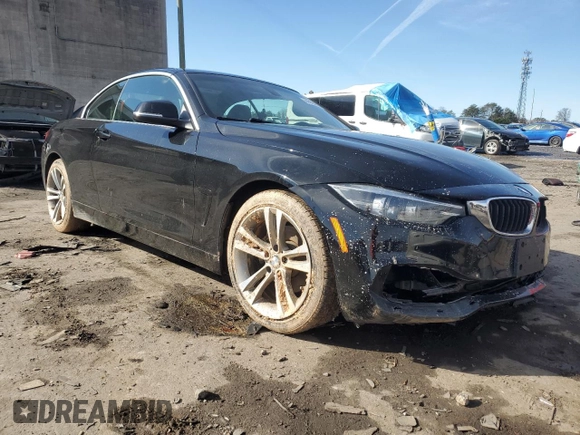 2018 BMW 4 Series 430i with VIN WBA4Z1C56JEC72044, listed as a Copart auction lot 44455245 with 47,077 mi miles and Salvage Title. Bid and sale history available at DreamBid. Image 4.