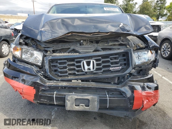 2014 Honda Ridgeline Sport with VIN 5FPYK1F7XEB008758, listed as a Copart auction lot 51022445 with 197,006 mi miles and Salvage title. Bid and sale history available at DreamBid. Image 5.