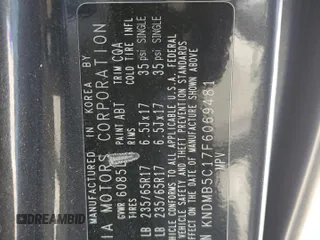 2015 Kia Sedona LX with VIN KNDMB5C17F6069481, listed as a Copart auction lot 55602005 with 169,146 mi miles and Clean Title. Bid and sale history available at DreamBid. Image 13.