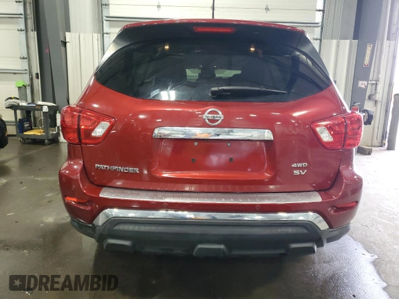 2018 Nissan Pathfinder SL z VIN 5N1DR2MMXJC656198, wystawiony jako Copart lot #85057734 z przebiegiem 144 725 mil mil oraz Szkoda całkowita • Salvage title. Historia ofert i sprzedaży dostępna na DreamBid. Obrazek 6.