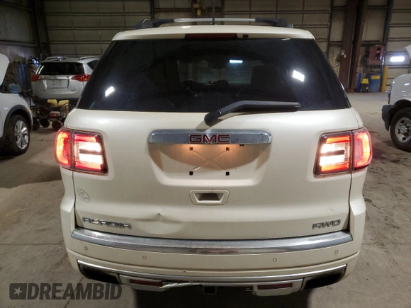 2013 GMC Acadia Denali with VIN 1GKKVTKD4DJ187193, listed as a Copart auction lot 50243675 with 188,214 mi miles and Salvage Title. Bid and sale history available at carsss.com. Image 6.