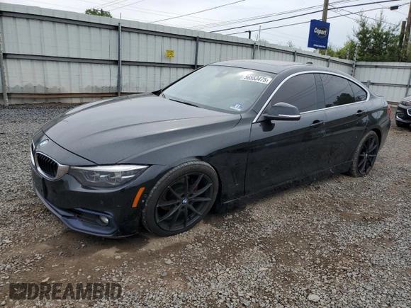 2019 BMW 4 Series 430i xDrive with VIN WBA4J3C50KBL10922, listed as a Copart auction lot 56553475 with 99,685 mi miles and Salvage title. Bid and sale history available at DreamBid. Image 1.