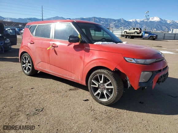 2020 Kia Soul GT-Line with VIN KNDJ63AU5L7081661, listed as a Copart auction lot 88968445 with 55,640 mi miles and Salvage Title. Bid and sale history available at carsss.com. Image 4.