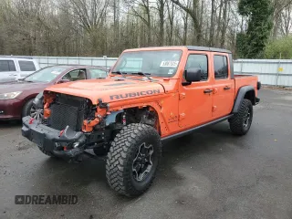 2020 Jeep Gladiator Rubicon z VIN 1C6JJTBG8LL156097, wystawiony jako Copart lot #53087525 z przebiegiem 70 252 mil mil oraz Szkoda całkowita • Salvage title. Historia ofert i sprzedaży dostępna na DreamBid. Obrazek 1.