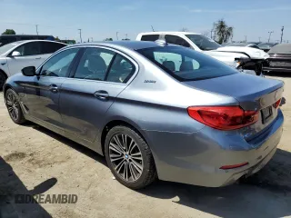 2019 BMW 5 Series 530e iPerformance with VIN WBAJA9C50KB399218, listed as a Copart auction lot 54268395 with 76,187 mi miles and Salvage Title. Bid and sale history available at carsss.com. Image 2.
