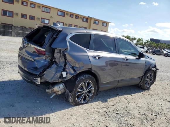 2022 Honda CR-V EX-L with VIN 5J6RW1H86NA013675, listed as a Copart auction lot 56299485 with 29,227 mi miles and Salvage title. Bid and sale history available at DreamBid. Image 3.