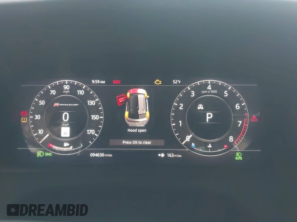 2018 Land Rover Range Rover Velar R-Dynamic HSE with VIN SALYM2RV2JA734337, listed as a IAAI auction lot 41545012 with 94,630 mi miles and . Bid and sale history available at DreamBid. Image 7.
