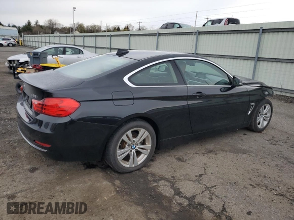 2015 BMW 4 Series 428i xDrive with VIN WBA3N5C54FK198577, listed as a Copart auction lot 50296395 with 56,607 mi miles and Salvage Title. Bid and sale history available at carsss.com. Image 3.