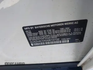 2013 BMW X5 xDrive35i z VIN 5UXZV4C5XD0B10732, wystawiony jako IAAI lot #41576548 z przebiegiem 131 237 mil mil oraz . Historia ofert i sprzedaży dostępna na DreamBid. Obrazek 9.
