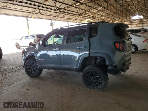 2018 Jeep Renegade Trailhawk with VIN ZACCJBCB9JPH79512, listed as a Copart auction lot 52190995 with 55,121 mi miles and Salvage title. Bid and sale history available at DreamBid. Image 2.