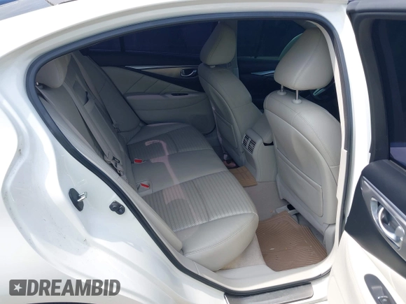 2019 Infiniti Q50 Luxe with VIN JN1EV7AP4KM510863, listed as a IAAI auction lot 42251042 with 54,156 mi miles and . Bid and sale history available at DreamBid. Image 8.