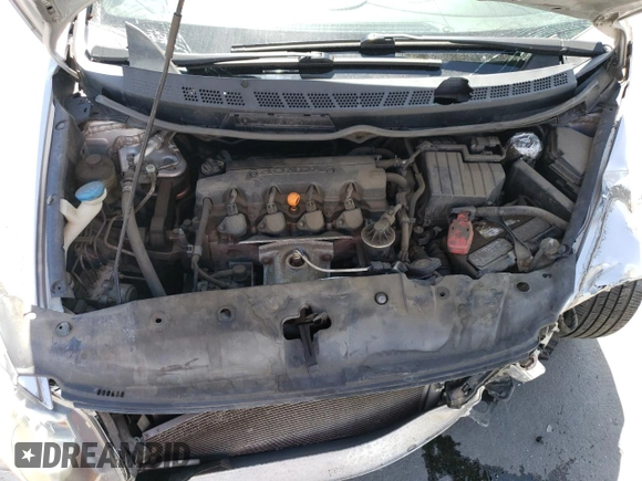 2008 Honda Civic LX with VIN JHMFA16568S001202, listed as a Copart auction lot 54562225 with 117,344 mi miles and Salvage Title. Bid and sale history available at DreamBid. Image 11.