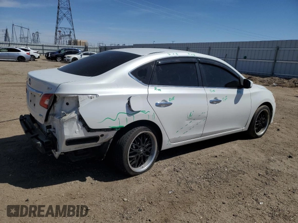 2013 Nissan Sentra S with VIN 3N1AB7AP2DL698786, listed as a Copart auction lot 54260425 with 108,433 mi miles and Salvage Title. Bid and sale history available at DreamBid. Image 3.