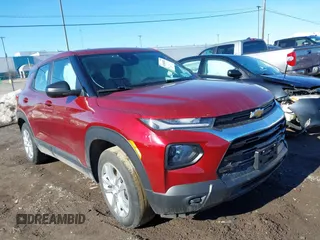 2022 Chevrolet TrailBlazer LS with VIN KL79MMS23NB006790, listed as a IAAI auction lot 41669382 with 26,026 mi miles. Bid and sale history available at carsss.com. Image 1.