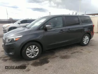 2017 Kia Sedona LX with VIN KNDMB5C18H6218659, listed as a IAAI auction lot 42135552 with 157,263 mi miles. Bid and sale history available at carsss.com. Image 14.
