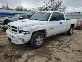 2001 Dodge 1500 z VIN 3B7HC13Z41G172278, wystawiony jako Copart lot #43160435 z przebiegiem 99 286 mil mil oraz Szkoda całkowita • Salvage title. Historia ofert i sprzedaży dostępna na DreamBid. Obrazek 1.
