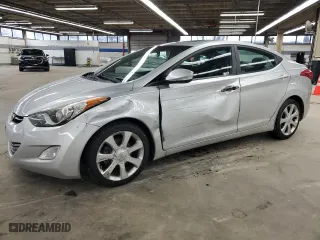 2013 Hyundai Elantra GLS with VIN 5NPDH4AE0DH411385, listed as a Copart auction lot 46824195 with 156,483 mi miles and Salvage Title. Bid and sale history available at carsss.com. Image 1.